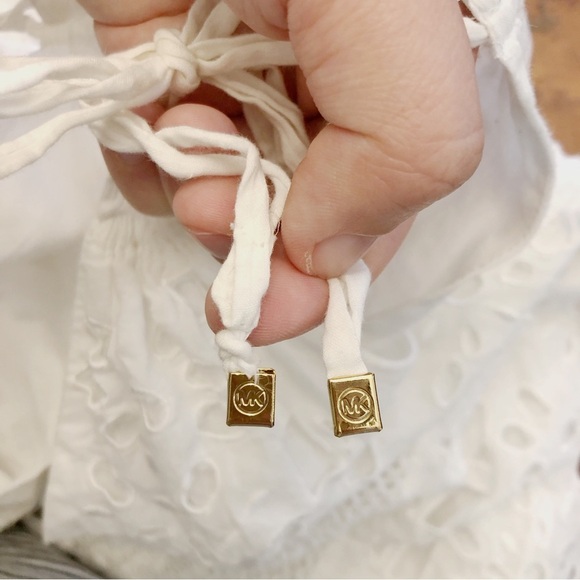 Michael Kors Romantic Sexy Lace Boho White Camisole Summer Festival Midi Dress. - Picture 14 of 16